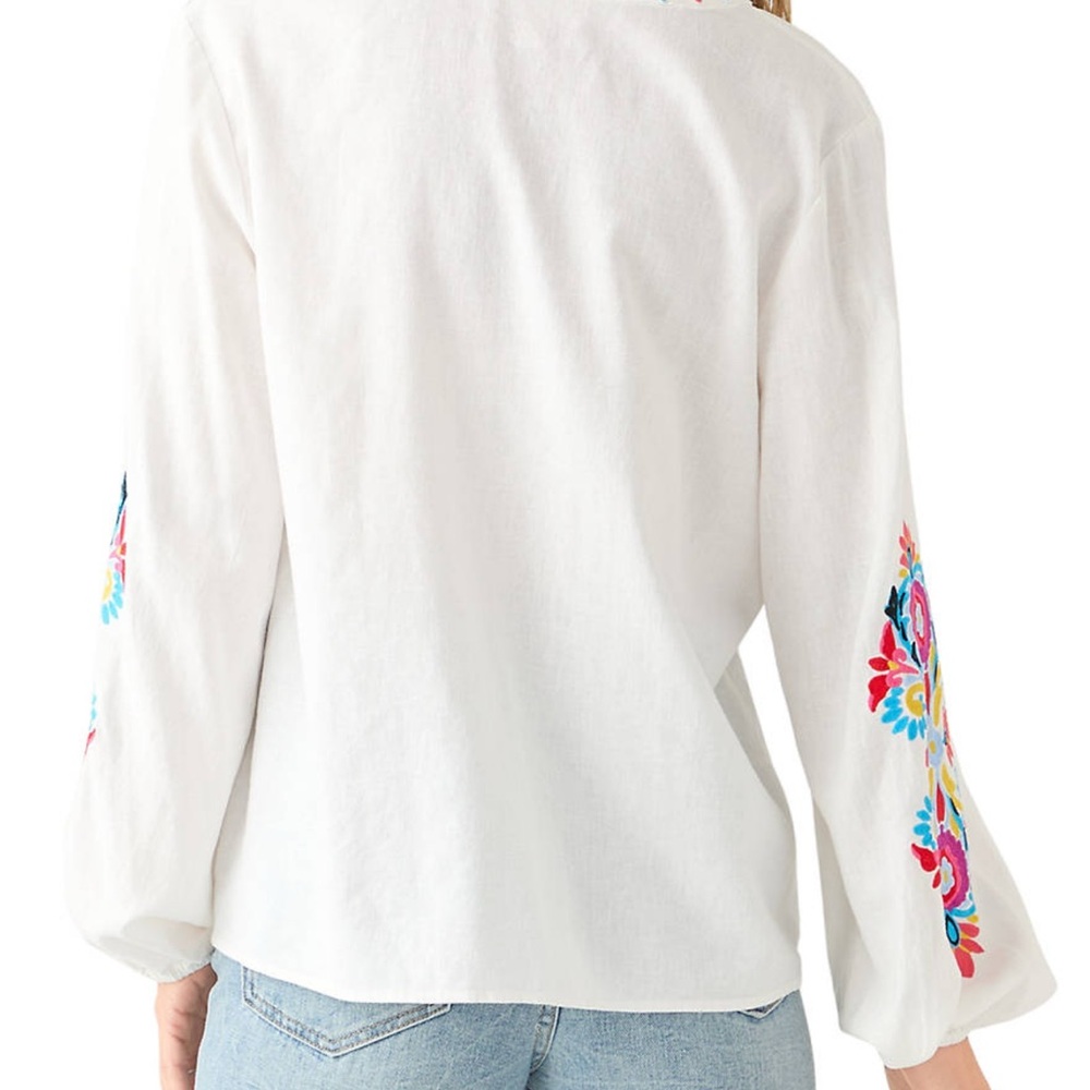 Philosophy White Embroidered Women's Top - small - Picture 4 of 12